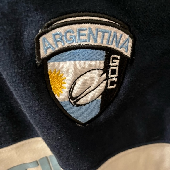 XL Argentina Rugby Collared Fleece - Picture 2 of 4